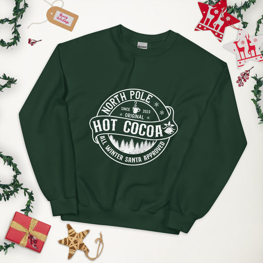 North Pole Hot Cocoa Adult Sweater