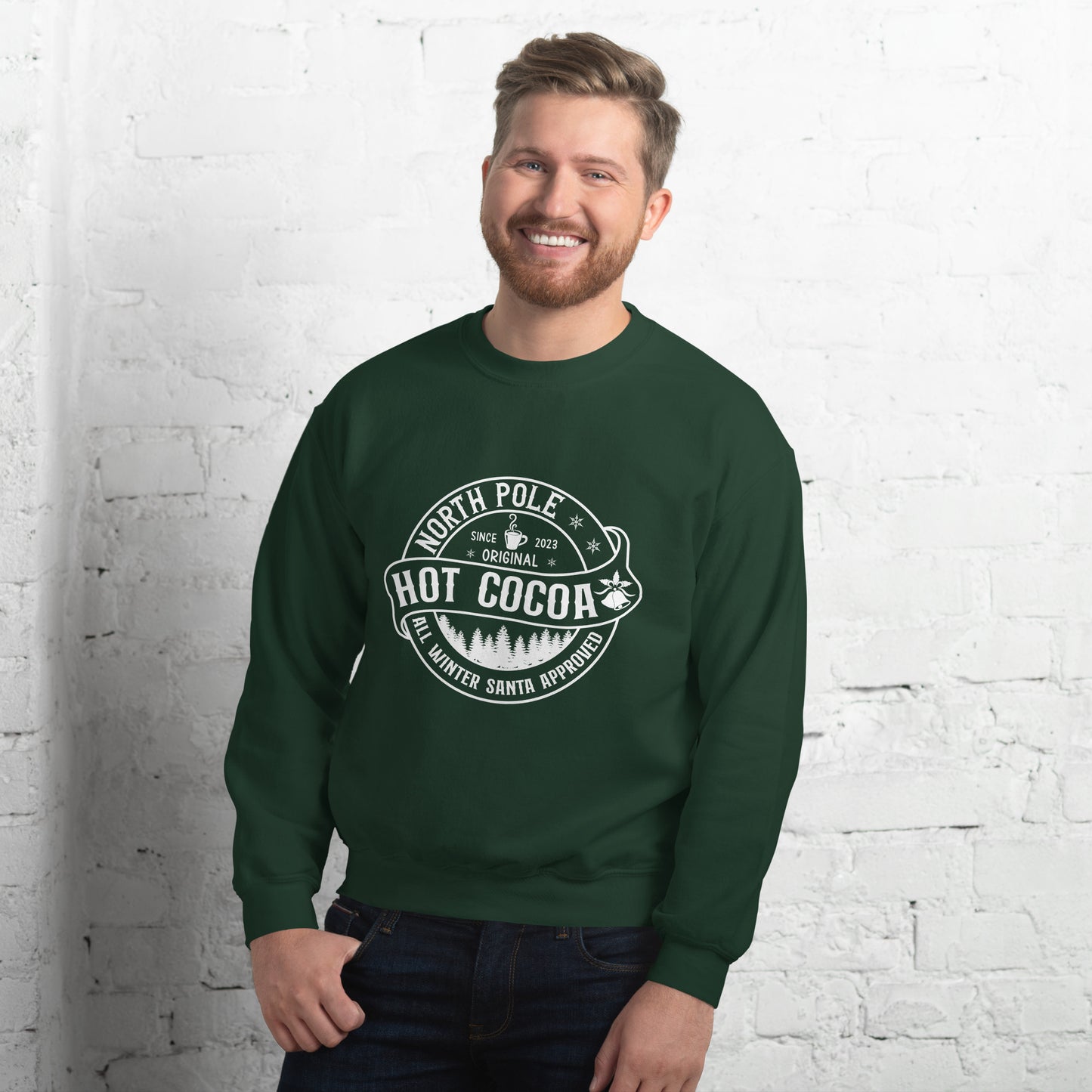 North Pole Hot Cocoa Adult Sweater