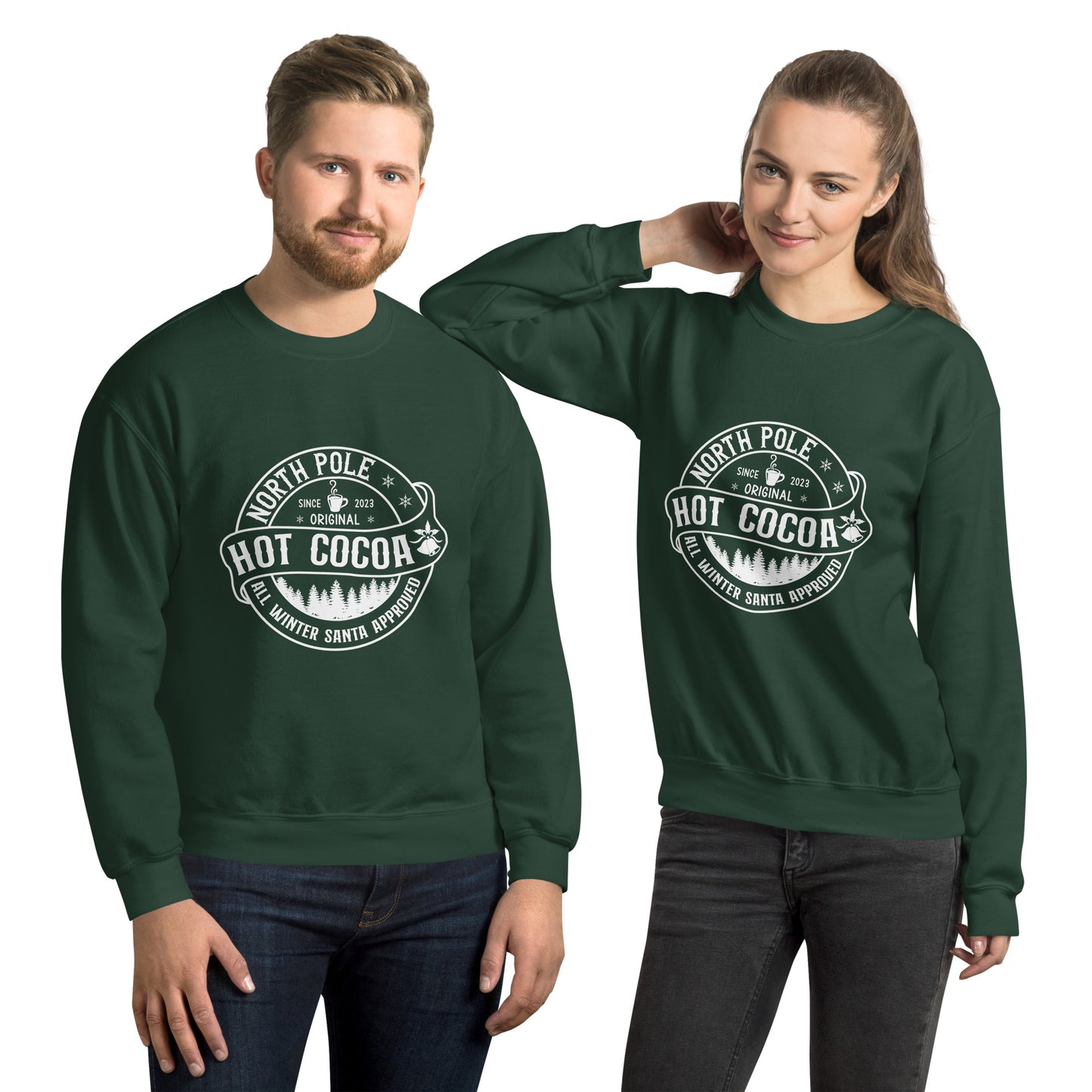 North Pole Hot Cocoa Adult Sweater