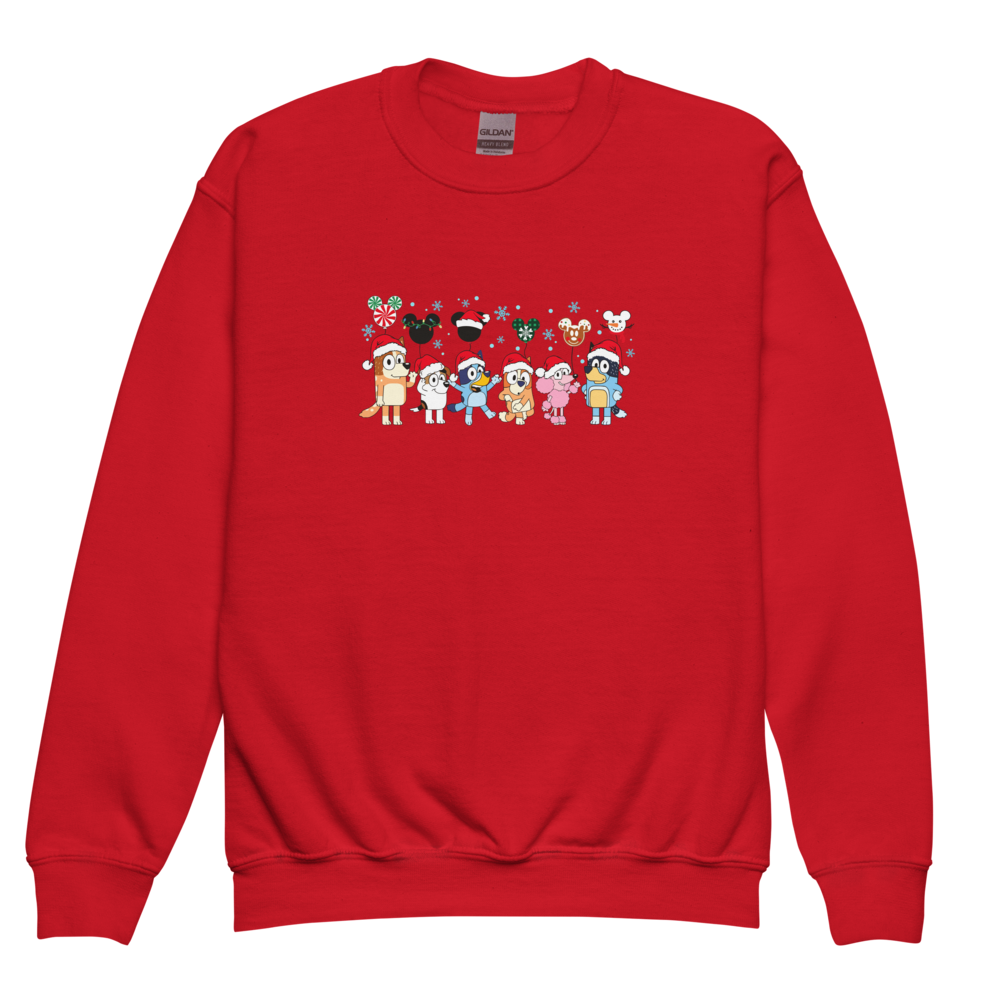 Christmas Family Youth crewneck sweatshirt